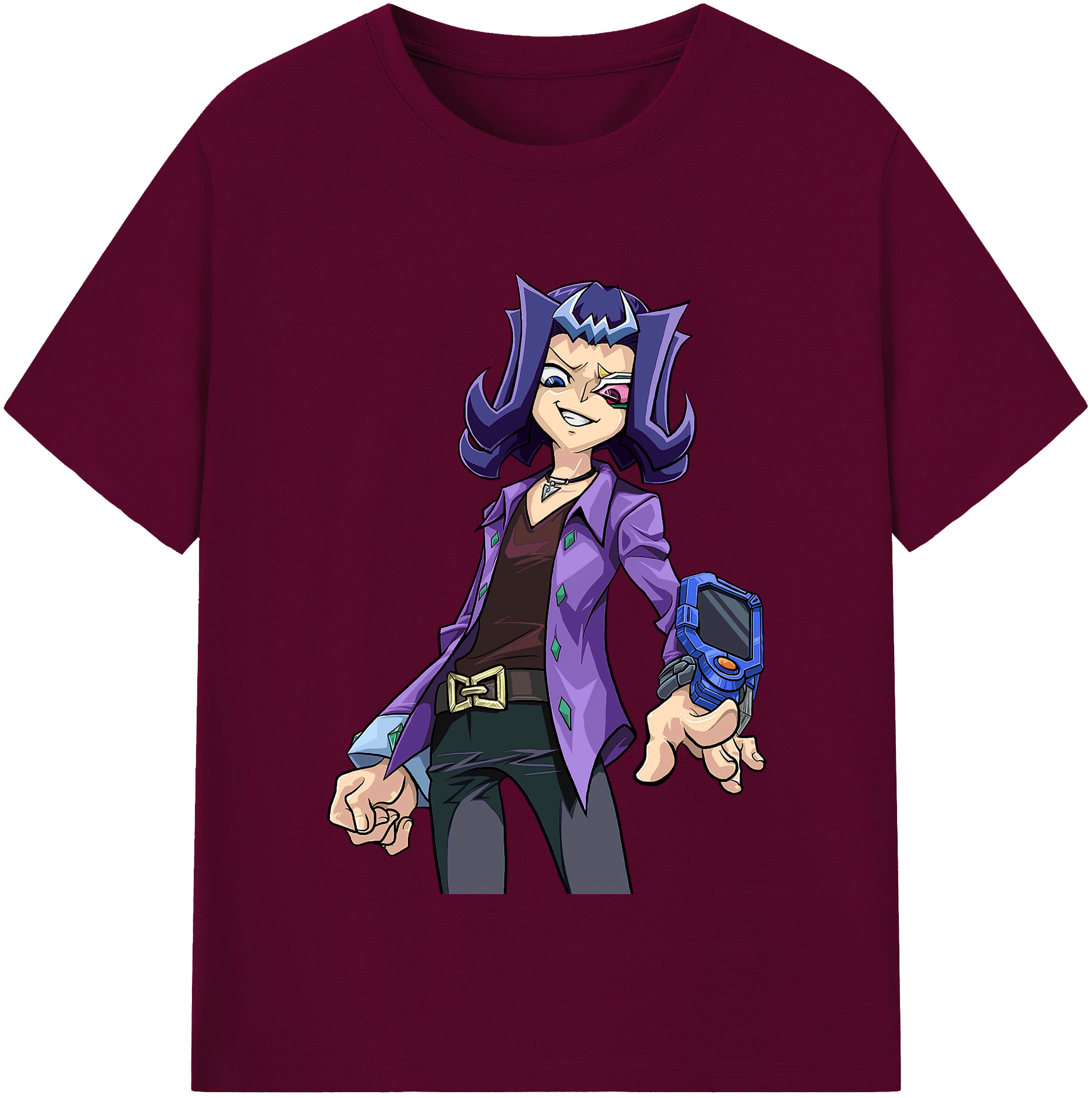 （画像用） 遊☆戯☆王 Yu-Gi-Oh! レディースカジュアルプリントTシャツ（綿100％）